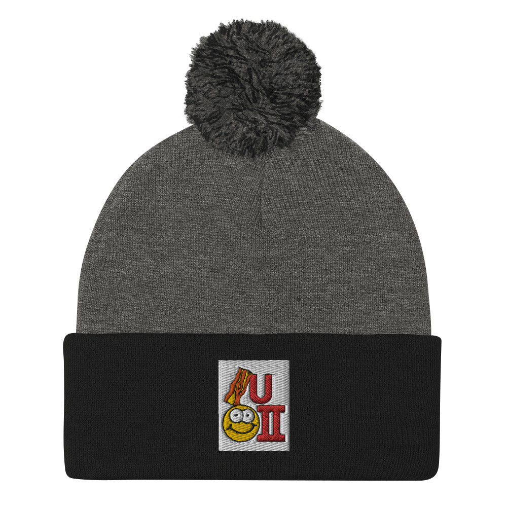 Bacon U Happy 2 Tuque / Beanie with POM-POM
