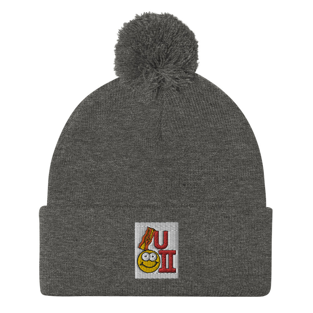Bacon U Happy 2 Tuque / Beanie with POM-POM