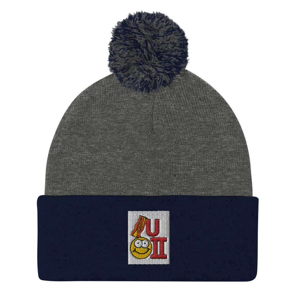 Bacon U Happy 2 Tuque / Beanie with POM-POM