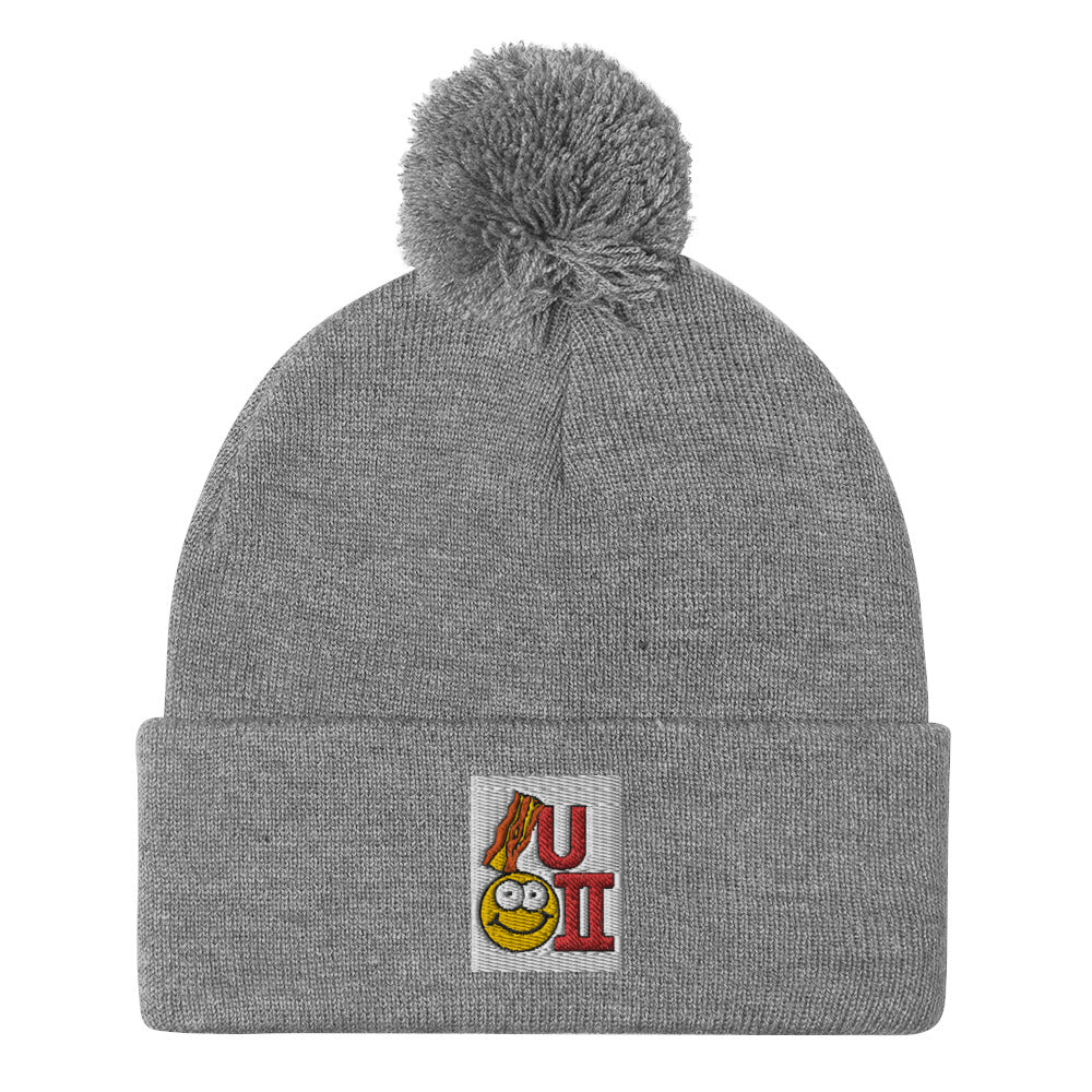 Bacon U Happy 2 Tuque / Beanie with POM-POM