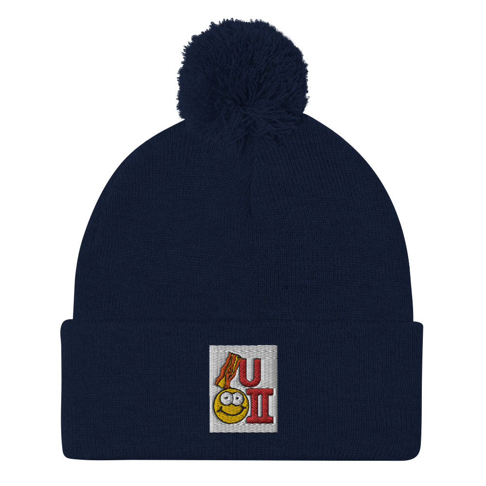 Bacon U Happy 2 Tuque / Beanie with POM-POM