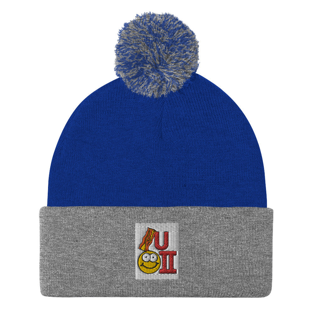 Bacon U Happy 2 Tuque / Beanie with POM-POM